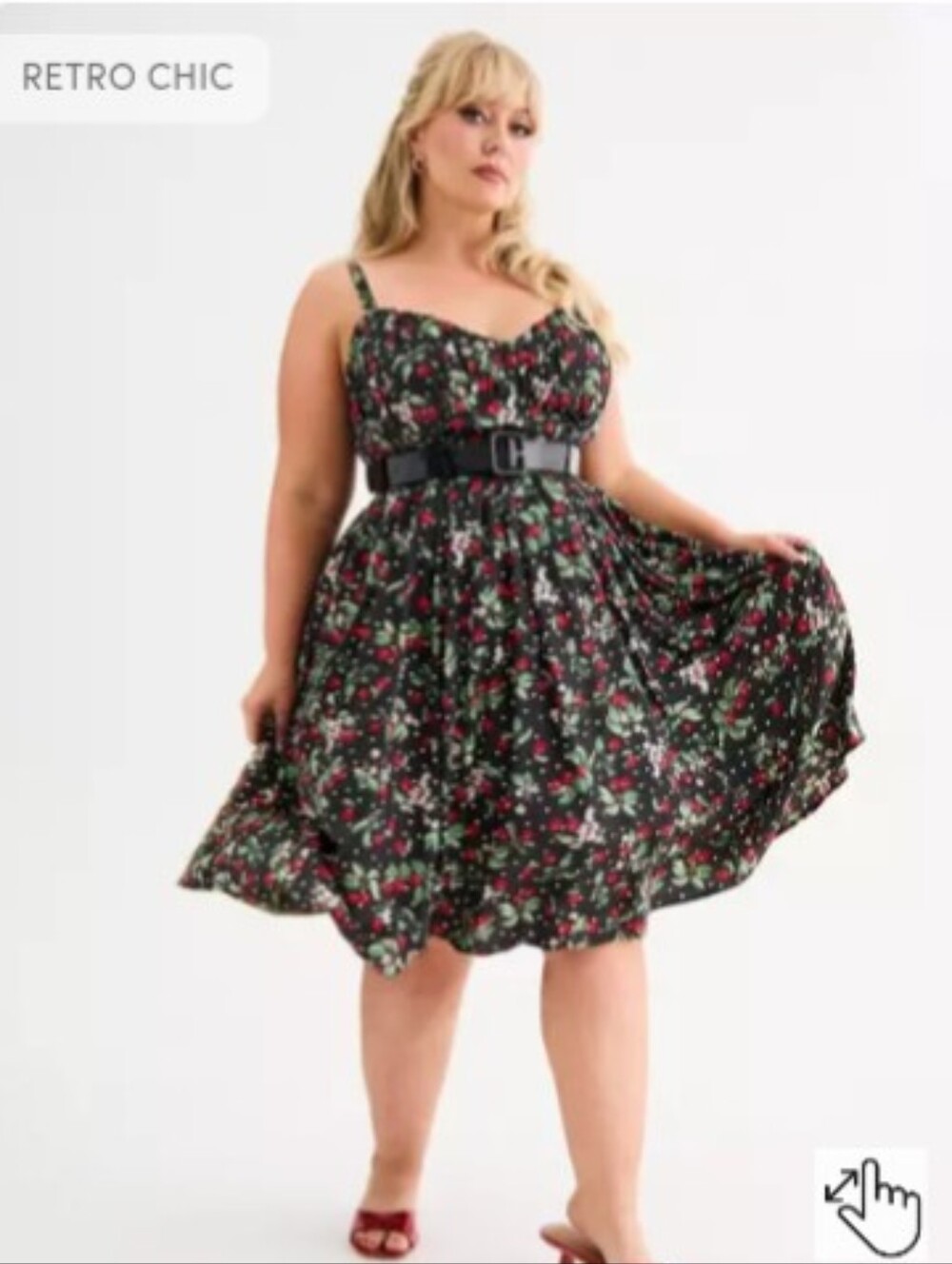 Torrid Retro Chic Pleated Swing Dress
